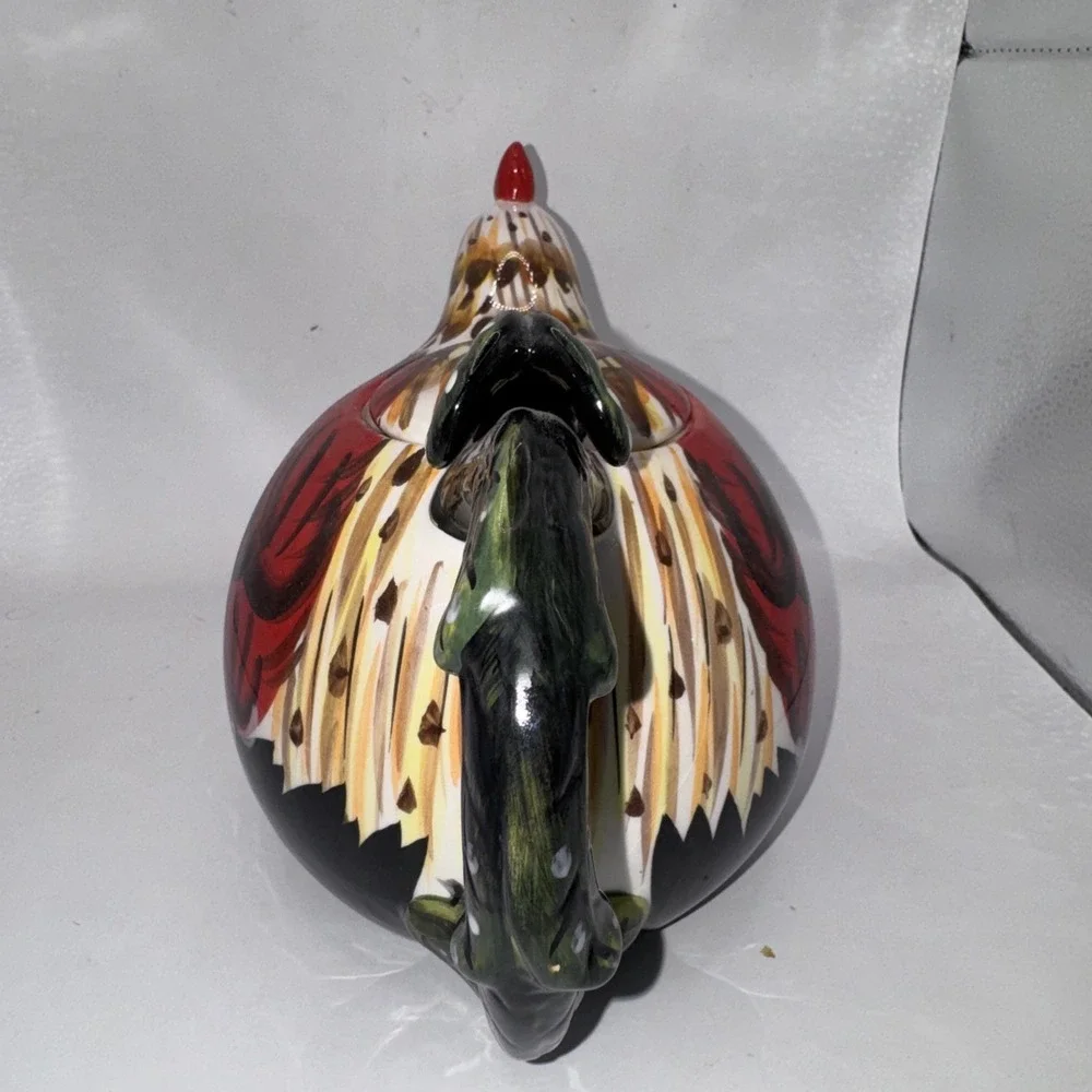 RARE & UNIQUE‎ Ceramic Rooster Teapot Excellent Condition Used As Display Ranger